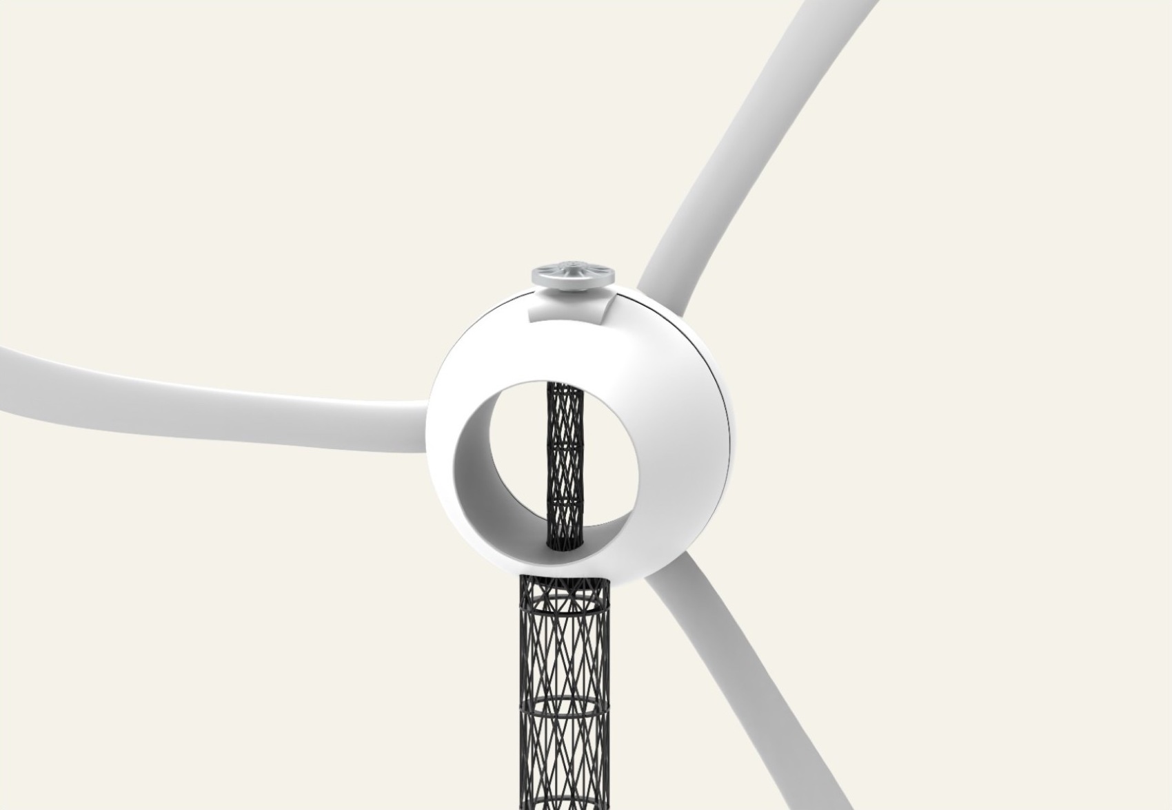 WhisperRing turbine seen from behind